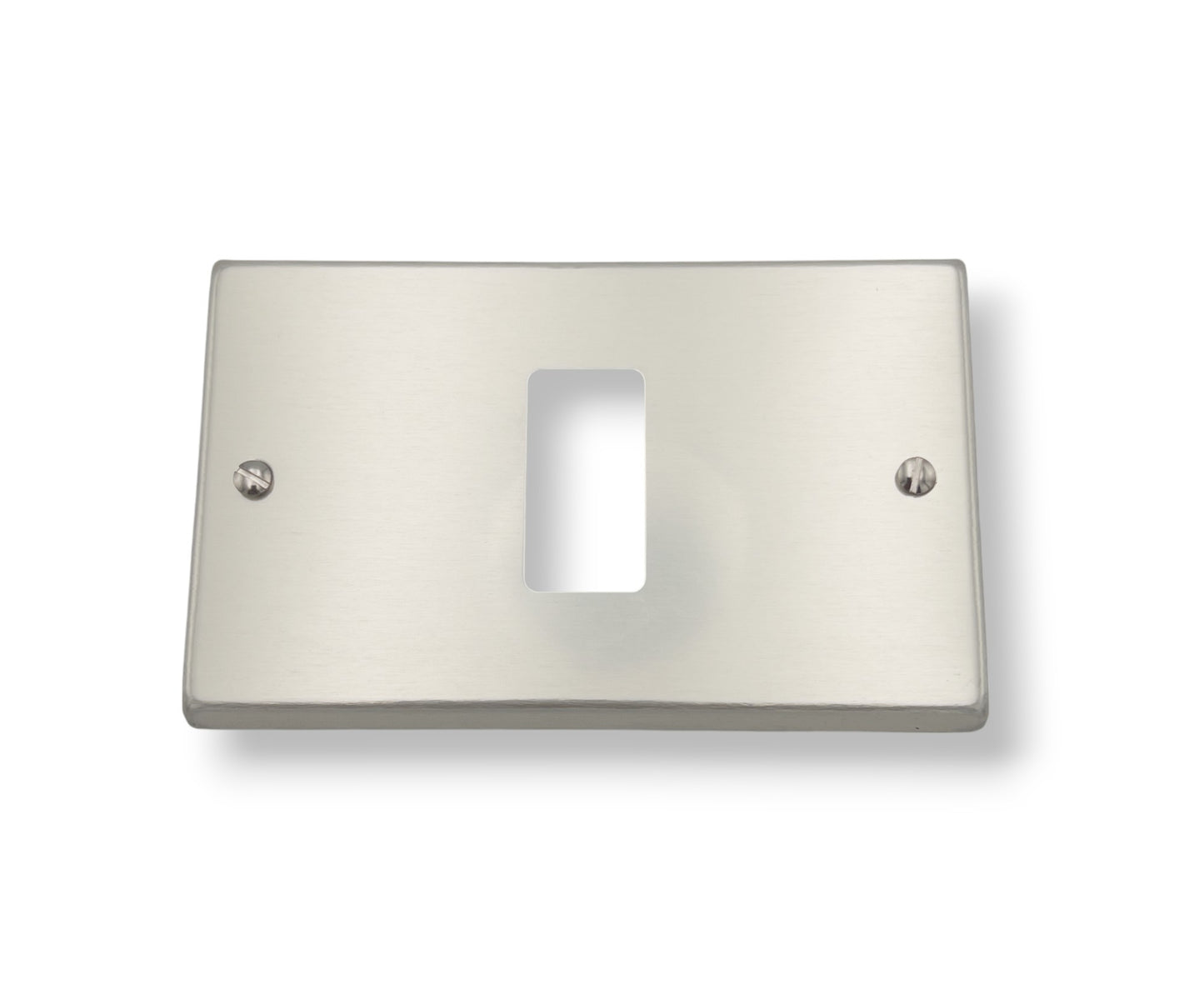 PLACA 1 PUESTO CON TORNILLOS ALUMINIO ANODIZADO