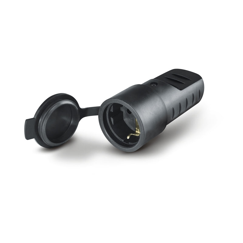 HEMBRA VOLANTE SCHUKO DE GOMA 2P+T 16A 220- 250V AC