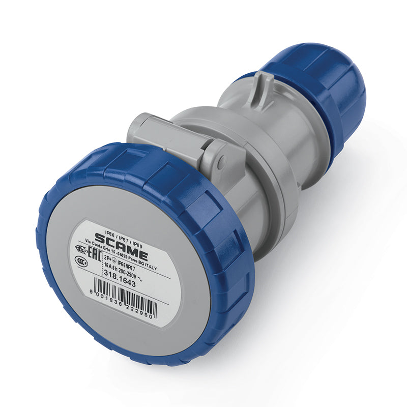 ENCHUFE HEMBRA VOLANTE 2P+T IP66/67/69 16A 6h 200-250V