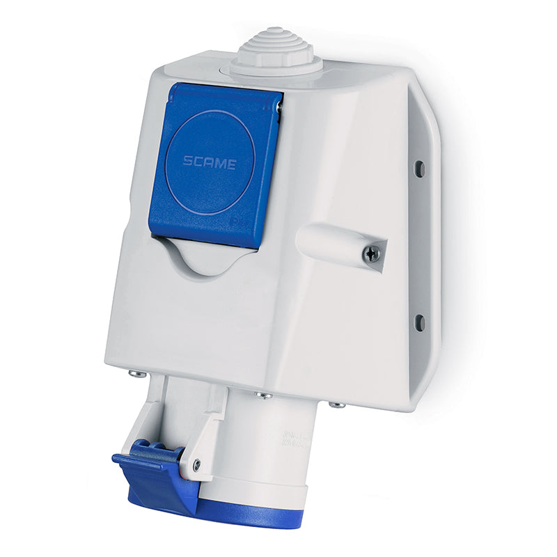 ENCH.HEMB. S/P 2P+T IP44 16A 6h 200-250V AC COMBINADA CON ENCHUFE SCHUKO 10-16 A 220V