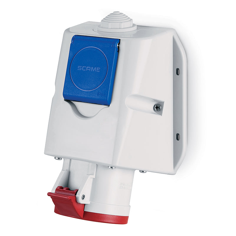 ENCH.HEMB. S/P 3P+N+T IP44 16A 6h 346-415V AC COMBINADA CON ENCHUFE SCHUKO 10-16 A 220V