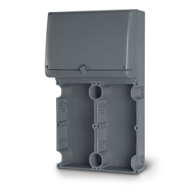 FONDO PARA DOS TOMAS ADVANCE-GRP + CAJA CENTRALITA DIN 460X260mm PARA BASES DE 16A-32A