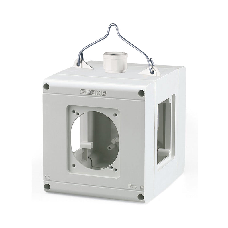 ADAPTADOR MULTIPLE CON 4 BASES SALIDAS, 2 PARA FIJACION 84X106/70X87mm Y 2 PARA FIJACION 70X87mm, DIMENCION 150X135X162mm