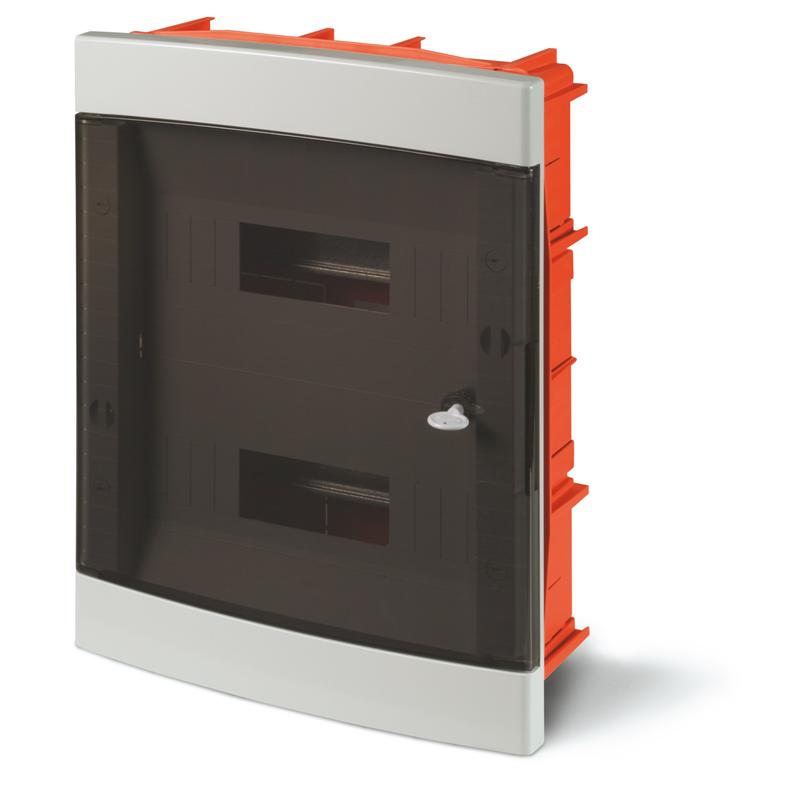 CUAD EMB. 24CTOS. 420X326X95 IP40 MIR. BLCA.