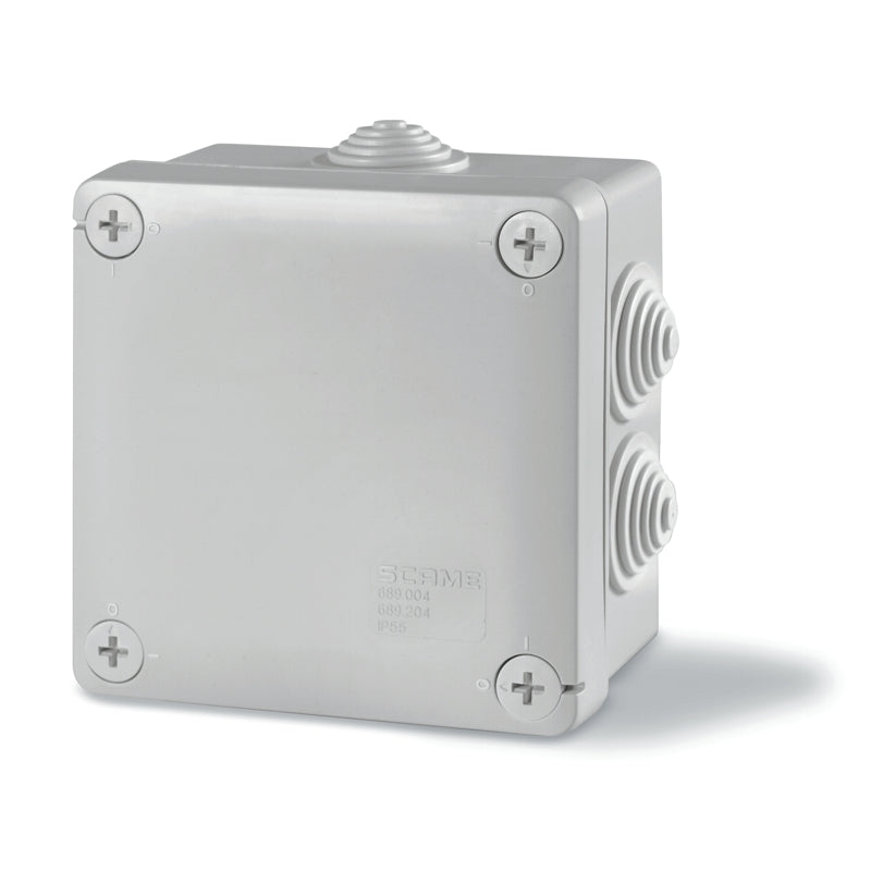 CAJA DE DERIVACION ESTANCA IP55 GW 650 C 100x100x50mm 6 CONOS p/PG21