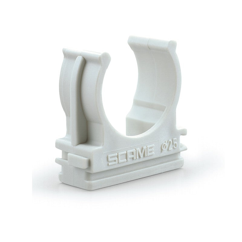 ABRAZZADERA CLIPS DE POLIMERO PARA FIJACION DE TUBOS 25mm