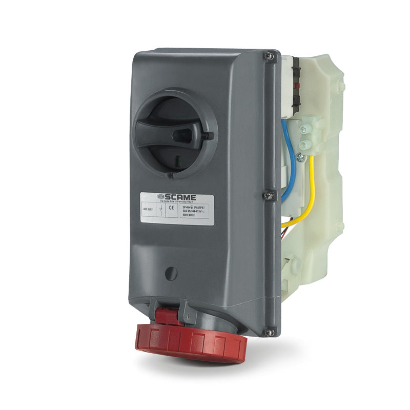 TOMA CON DISPOSITIVO DE BLOQUEO 3P+N+T 32A 346-415V 6H IP69, SERIE ADVANCE GRP POLIMERO TERMOENDURECIDO ALTA RESISTENCIA A AGENTES QUIMICOS , ATMOSFERICOS (-40 C+60 C) Y AL IMPACTO IK10