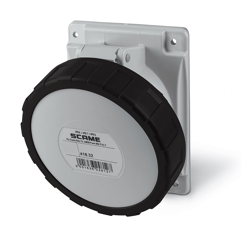 ENCHUFE HEMBRA P/EMPOTRAR. 3P+T IP66/67/69 32A 7H 480-500V