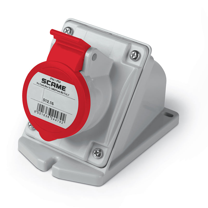 ENCHUFE HEMBRA S/PUESTA 3P+T IP44/54 16A 6h 380-415V AC 50Hz