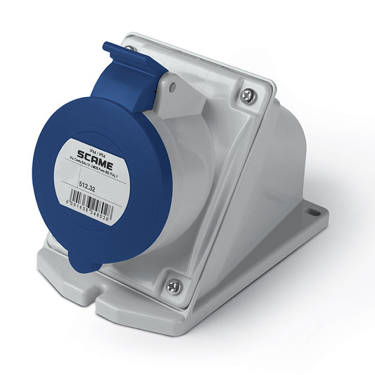 ENCHUFE HEMBRA S/PUESTA 2P+T IP44/54 32A 6h 200-250V AC 50Hz