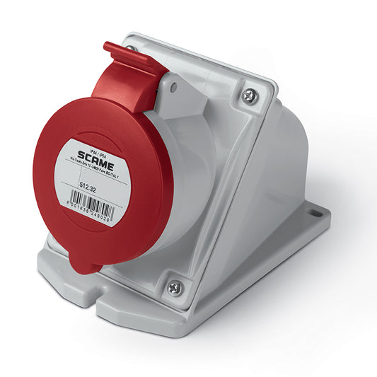 ENCHUFE HEMBRA S/PUESTA 3P+T IP44/54 32A 6h 380-415V AC 50Hz