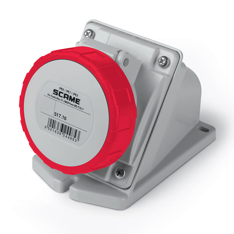 ENCHUFE HEMBRA S/PUESTA 3P+T IP66/67/69 16A 6h 380-415V AC 50Hz