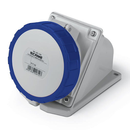 ENCHUFE HEMBRA S/PUESTA 2P+T IP66/67/69 32A 6h 200-250V AC 50Hz