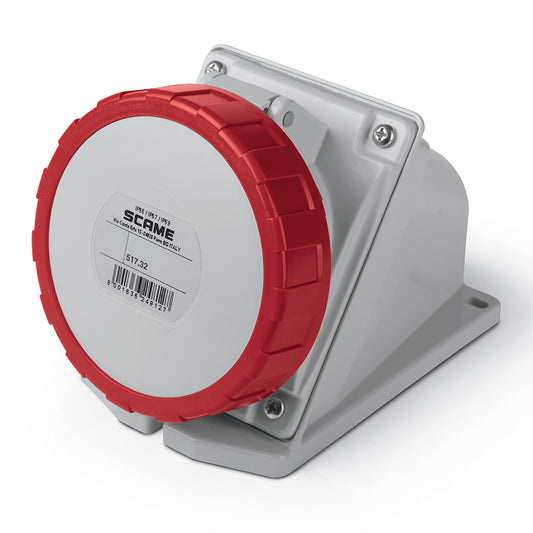 ENCHUFE HEMBRA S/PUESTA 3P+T IP66/67/69 32A 3h 380-440V PARA CONTAINERS REFRIGERANTES, PUERTOS, ASTILLEROS Y BARCOS