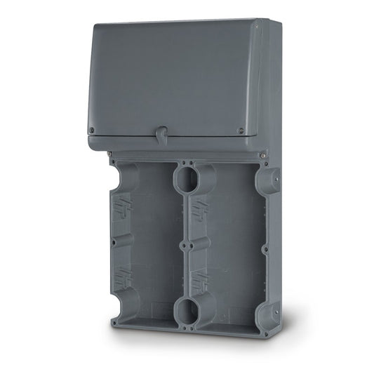 FONDO PARA  DOS TOMAS ADVANCE-GRP + CAJA CENTRALITA DIN 460X260mm PARA BASES DE 16A-32A