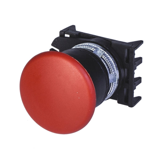 PULSADOR DE EMERGENCIA HONGO 40mm ROJO 22mm SIN BLOQUEO SERIE TOP22