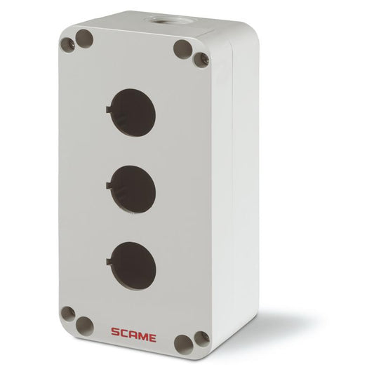 CAJA IP65 POLIMERO 3 PUESTO 22mm SERIE TOP22