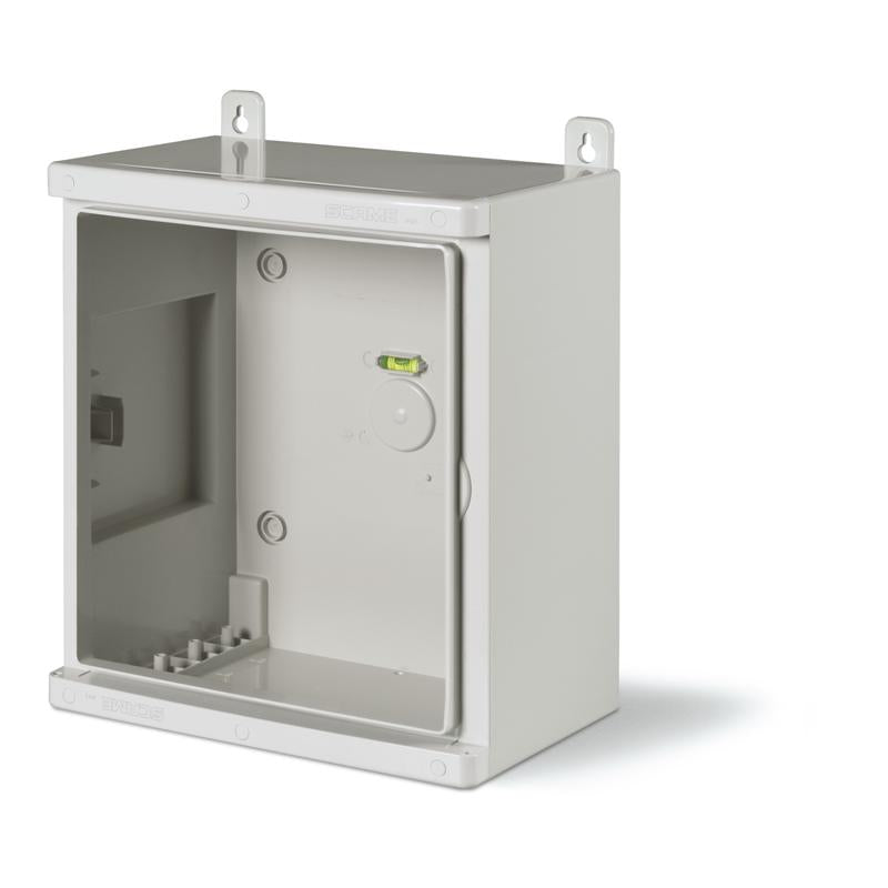 GABINETE SERIE EASYBOX BASE TIPO1 DE ALEACION TERMOPLASTICO ( VALOX) 370X320X210mm IK10, 12 A 24 DIN