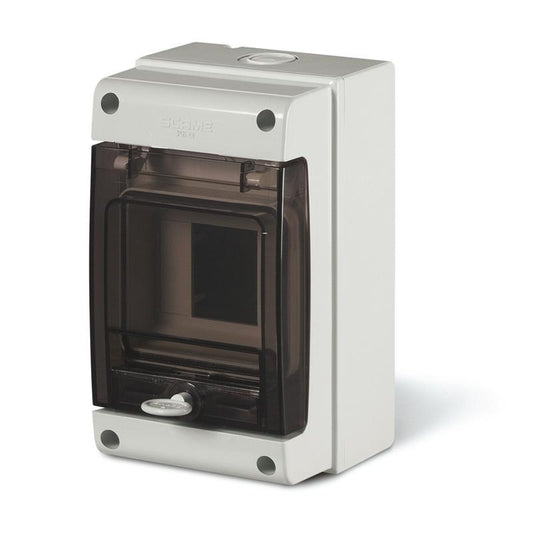 TABLERO SERIE DOMINO IP66, CUADRO DE DISTRIBUCION 4 MODULOS DIN,  M190 190x112x106