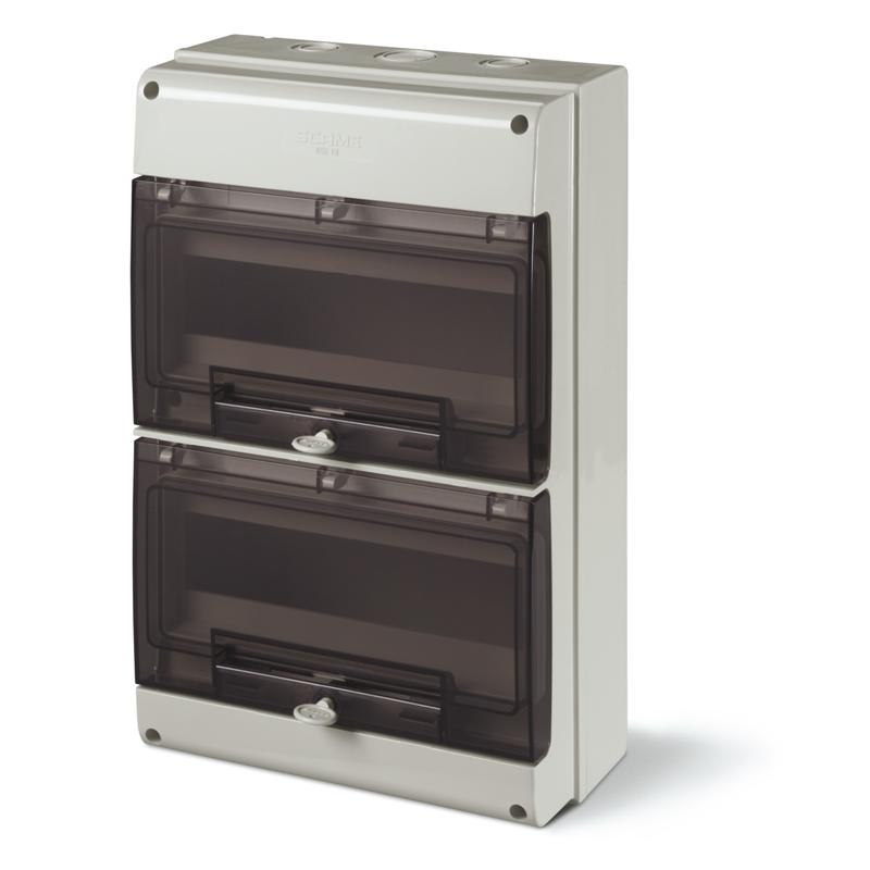 TABLERO SERIE DOMINO IP66, CUADRO DE DISTRIBUCION 24 MODULOS DIN CON BORNES , M400 400x256x140mm