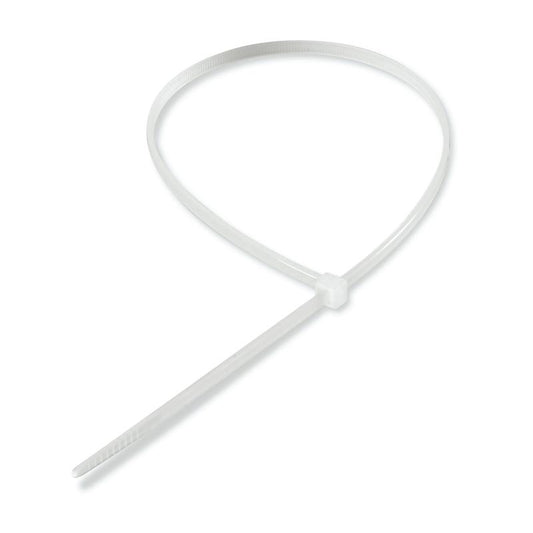AMARRA CABLE AUTOBLOQUEANTE BLANCA 4,8x360mm, RESISTENTE A ACEITES, GRASAS, PETROLEO, ALCOHOLES, ATMOSFERA SALINA, CLORO.
