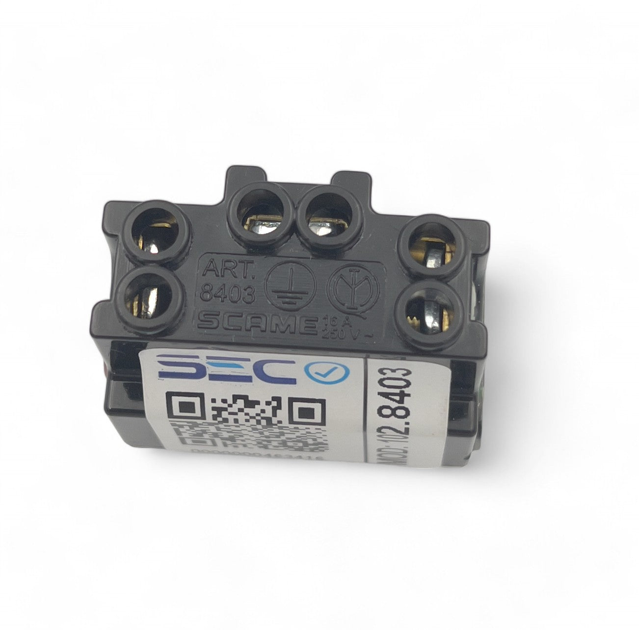 MOD ENCHUFE  BIVALENTE  2P+T 16A 250V MARFIL